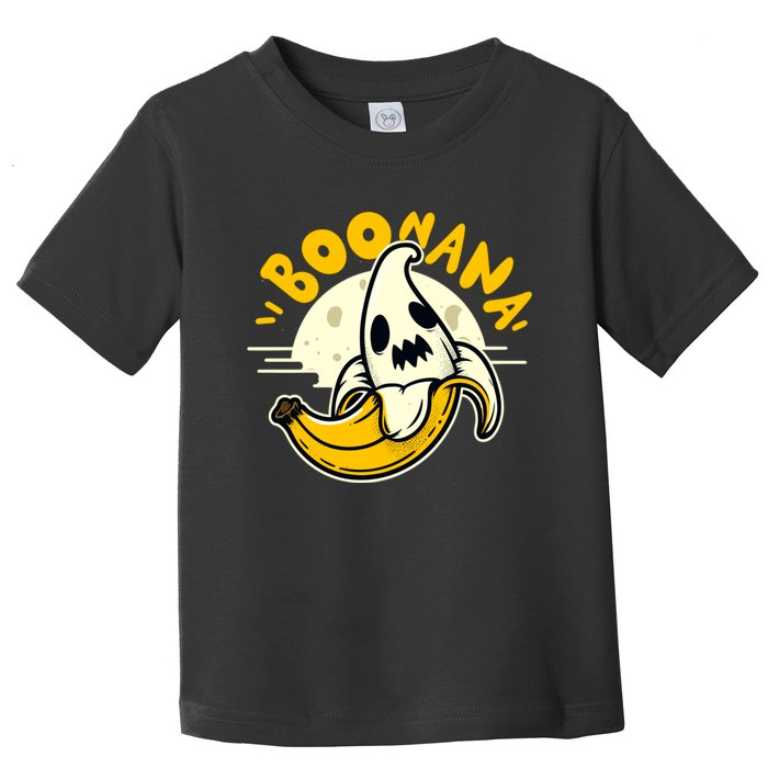 Boonana Funny Cute Banana Ghost Halloween Banana Lover Gifts Toddler T-Shirt