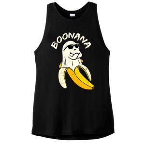 Boonana Funny Cute Banana Ghost Halloween Banana Lover Gifts Ladies PosiCharge Tri-Blend Wicking Tank