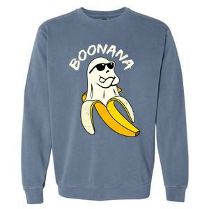 Boonana Funny Cute Banana Ghost Halloween Banana Lover Gifts Garment-Dyed Sweatshirt