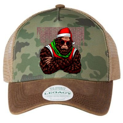 Bigfoot Funny Christmas Hipster Legacy Tie Dye Trucker Hat