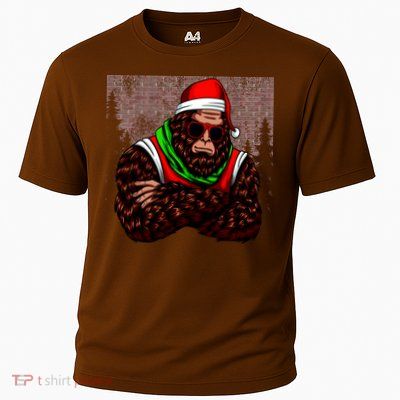 Bigfoot Funny Christmas Hipster Performance Shirt