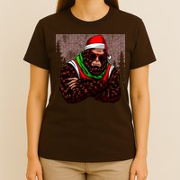 Bigfoot Funny Christmas Hipster T-Shirt