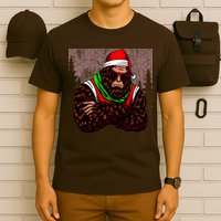 Bigfoot Funny Christmas Hipster T-Shirt