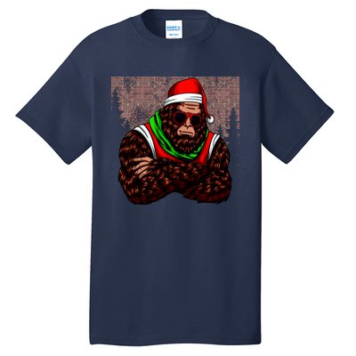 Bigfoot Funny Christmas Hipster Tall T-Shirt