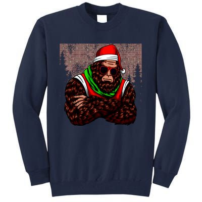 Bigfoot Funny Christmas Hipster Tall Sweatshirt