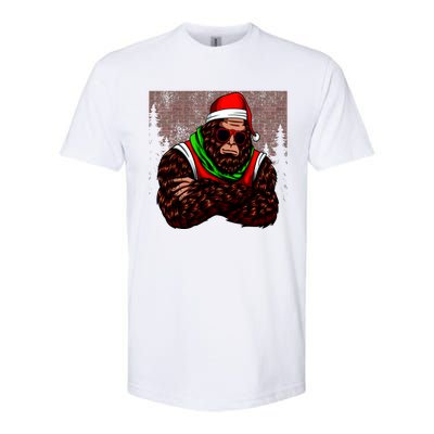 Bigfoot Funny Christmas Hipster Softstyle® CVC T-Shirt