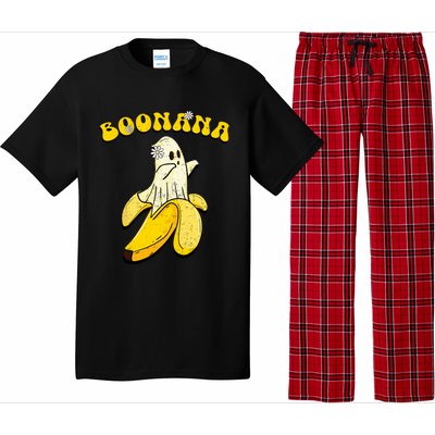 Boonana Funny Cute Banana Ghost Halloween Banana Lover Gifts Pajama Set