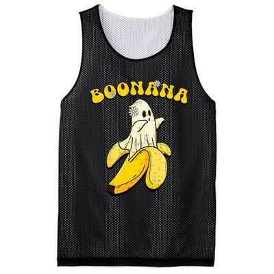 Boonana Funny Cute Banana Ghost Halloween Banana Lover Gifts Mesh Reversible Basketball Jersey Tank