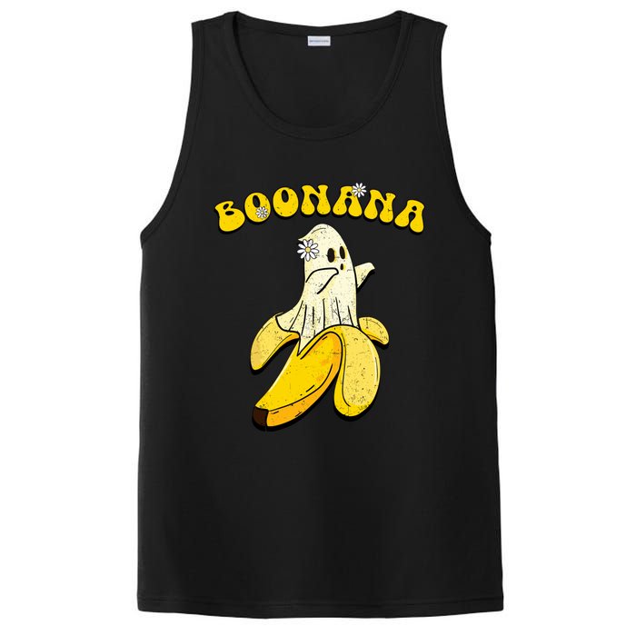 Boonana Funny Cute Banana Ghost Halloween Banana Lover Gifts PosiCharge Competitor Tank