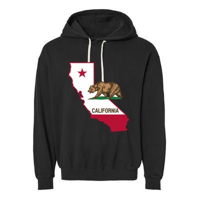Bear Flag. California Republic State Flag Of California Garment-Dyed Fleece Hoodie