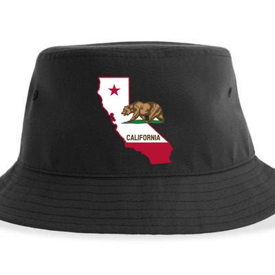 Bear Flag. California Republic State Flag Of California Sustainable Bucket Hat