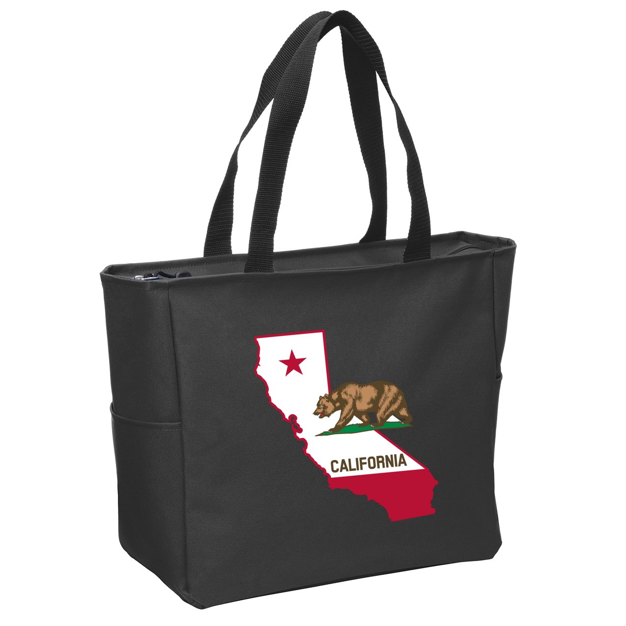 Bear Flag. California Republic State Flag Of California Zip Tote Bag