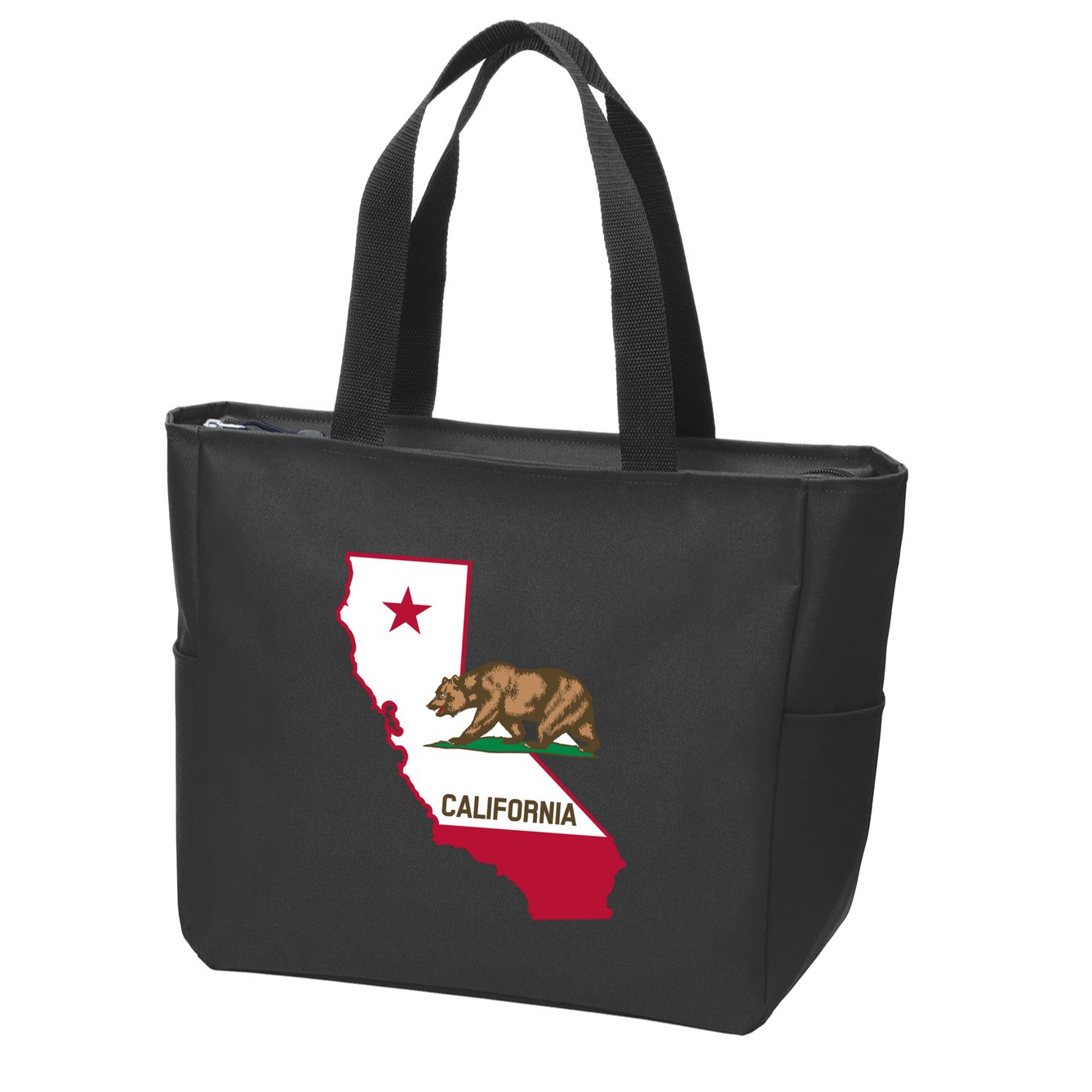 Bear Flag. California Republic State Flag Of California Zip Tote Bag