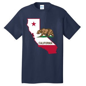 Bear Flag. California Republic State Flag Of California Tall T-Shirt