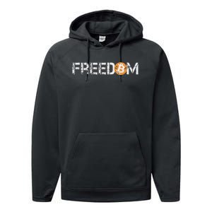 Bitcoin = Freedom Crypto Cryptocurrency Trading Trader Gift Performance Fleece Hoodie