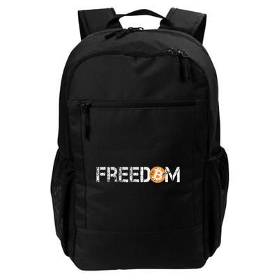 Bitcoin = Freedom Crypto Cryptocurrency Trading Trader Gift Daily Commute Backpack