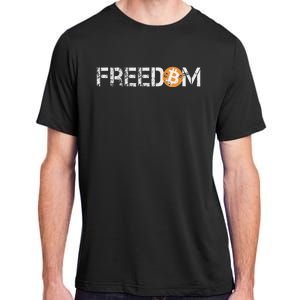 Bitcoin = Freedom Crypto Cryptocurrency Trading Trader Gift Adult ChromaSoft Performance T-Shirt