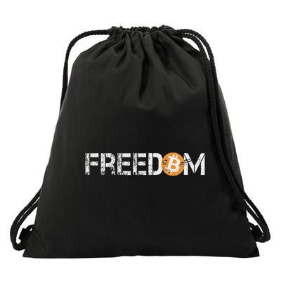 Bitcoin = Freedom Crypto Cryptocurrency Trading Trader Gift Drawstring Bag