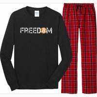 Bitcoin = Freedom Crypto Cryptocurrency Trading Trader Gift Long Sleeve Pajama Set