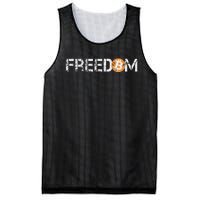 Bitcoin = Freedom Crypto Cryptocurrency Trading Trader Gift Mesh Reversible Basketball Jersey Tank