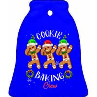 Baking Family Christmas Gingerbread Team Cookie Baking Crew Gift Ceramic Bell Ornament