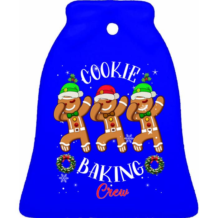 Baking Family Christmas Gingerbread Team Cookie Baking Crew Gift Ceramic Bell Ornament