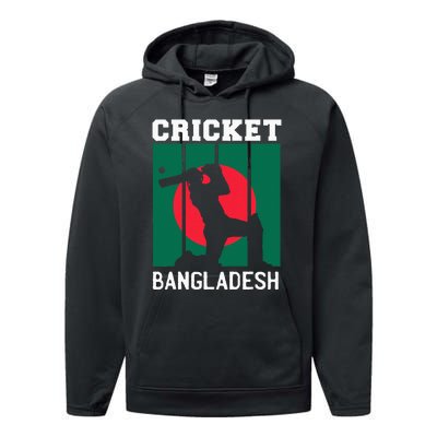 Bangladesh Flag Cricket 2024 Fans Player Coach Performance Fleece Hoodie