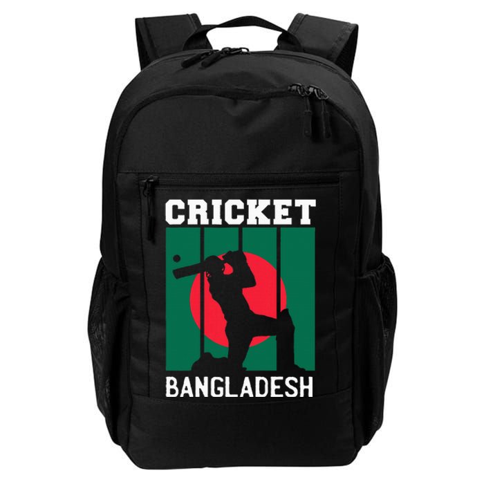 Bangladesh Flag Cricket 2024 Fans Player Coach Daily Commute Backpack