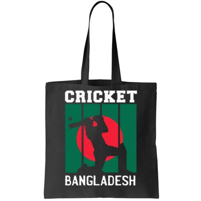 Bangladesh Flag Cricket 2024 Fans Player Coach Tote Bag