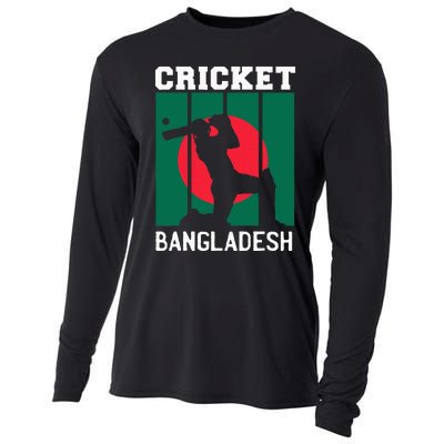 Bangladesh Flag Cricket 2024 Fans Player Coach Cooling Performance Long Sleeve Crew