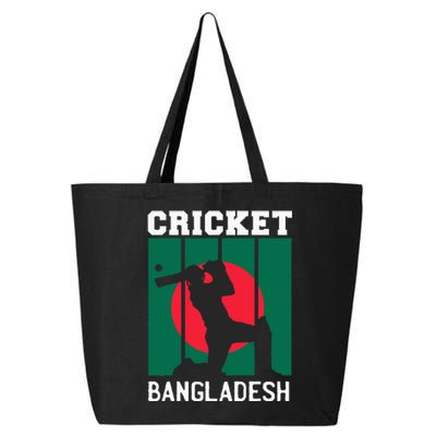 Bangladesh Flag Cricket 2024 Fans Player Coach 25L Jumbo Tote