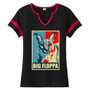 Big Floppa Caracal Cat Meme Ladies Halftime Notch Neck Tee