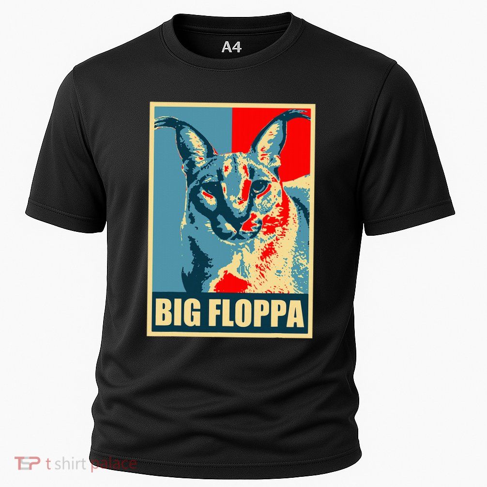 Big Floppa Caracal Cat Meme Cooling Performance Crew T-Shirt