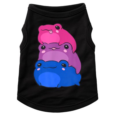 Bisexual Flag Color Frogs Subtle Bi Pride LGBTQ Aesthetic Doggie Tank