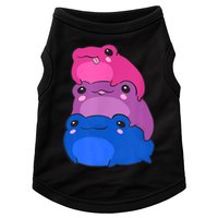 Bisexual Flag Color Frogs Subtle Bi Pride LGBTQ Aesthetic Doggie Tank