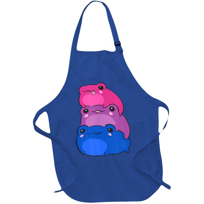 Bisexual Flag Color Frogs Subtle Bi Pride LGBTQ Aesthetic Apron