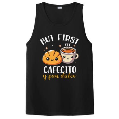 But First Cafecito Y Pan Dulce Concha Mexican Coffee Lover PosiCharge Competitor Tank