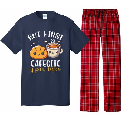 But First Cafecito Y Pan Dulce Concha Mexican Coffee Lover Pajama Set