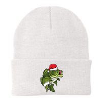 Bass Fishing Christmas Pajama Fish Santa Fisherman Angler Knit Cap Winter Beanie