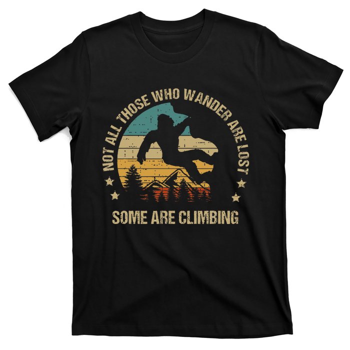 Bigfoot Funny Climber Climbing Outdoor T-Shirt