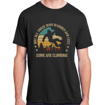 Bigfoot Funny Climber Climbing Outdoor Adult ChromaSoft Performance T-Shirt