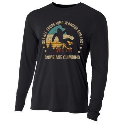 Bigfoot Funny Climber Climbing Outdoor Cooling Performance Long Sleeve Crew