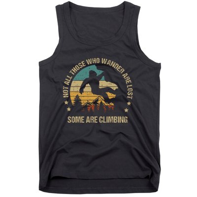 Bigfoot Funny Climber Climbing Outdoor Tank Top