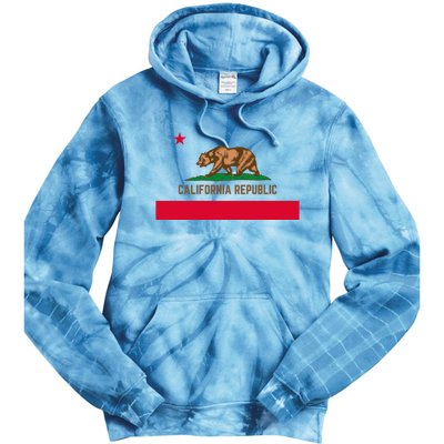 Bear Flag. California Republic State Flag Of California Tie Dye Hoodie