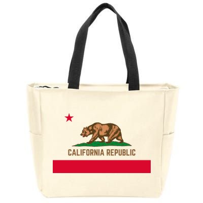 Bear Flag. California Republic State Flag Of California Zip Tote Bag