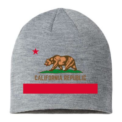 Bear Flag. California Republic State Flag Of California Sustainable Beanie