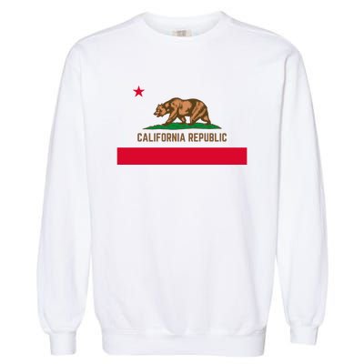 Bear Flag. California Republic State Flag Of California Garment-Dyed Sweatshirt