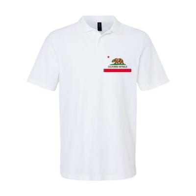 Bear Flag. California Republic State Flag Of California Softstyle Adult Sport Polo