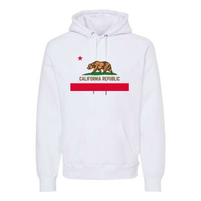 Bear Flag. California Republic State Flag Of California Premium Hoodie