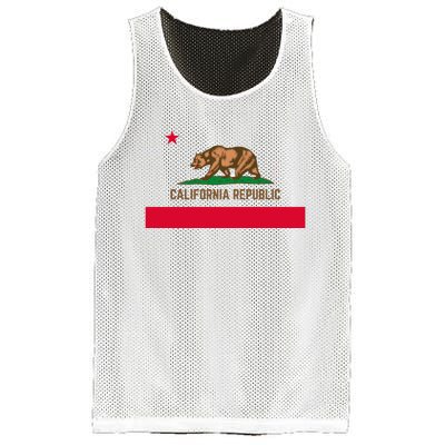 Bear Flag. California Republic State Flag Of California Mesh Reversible Basketball Jersey Tank